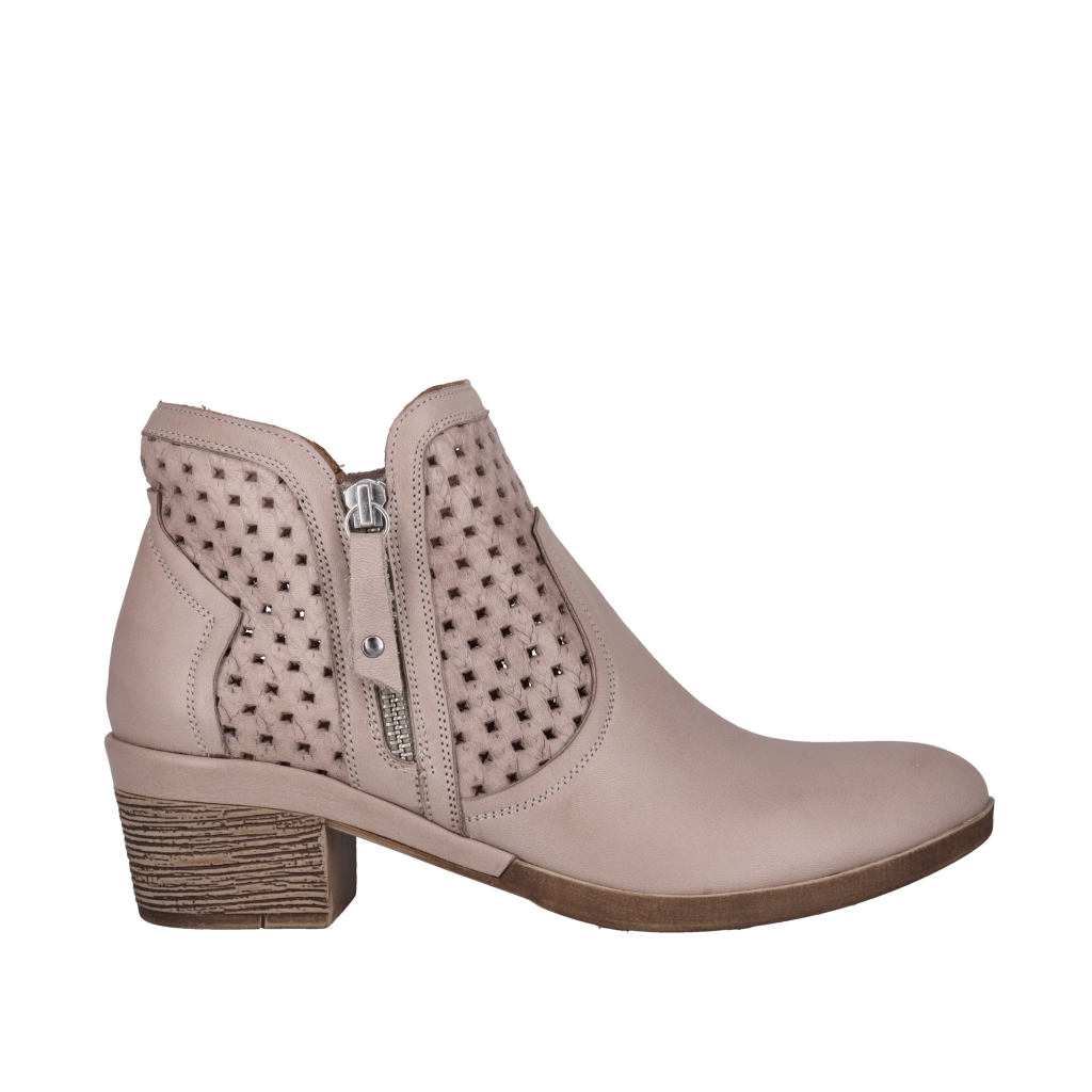 Barlow Ankle Boots Taupe Leather